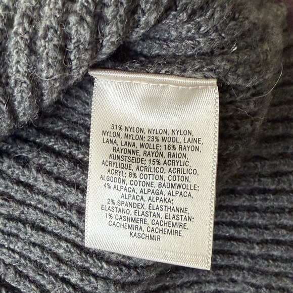 Anthropologie Cozy Gray Cowl Neck Sweater Dress NWT - Picture 4 of 7